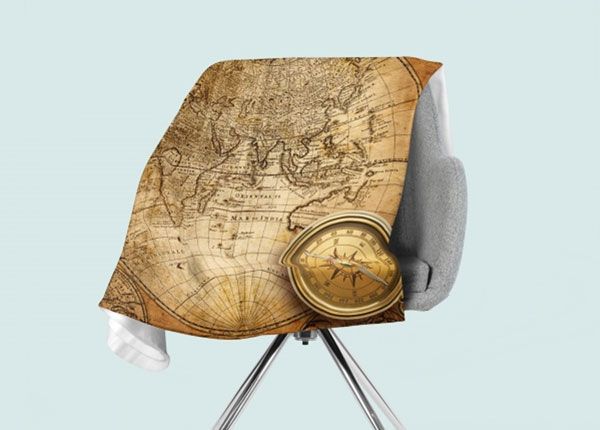 Плед Old compass on the Map 150x200 см