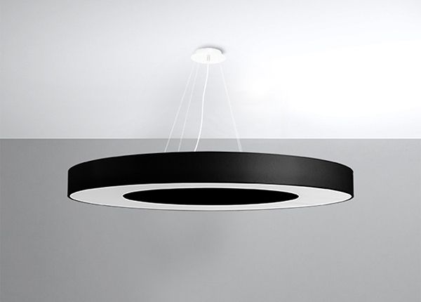 Подвесной светильник Saturno slim 90 cm, черный