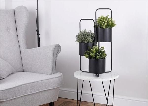 Подставка для цветов, черная