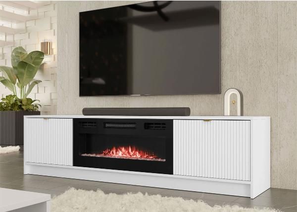 Подставка под ТВ Tireno 182 cm c электрокамином