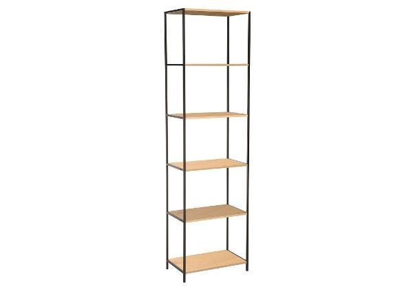 Полка Harper 50x30xH180 см, пепельный/черный