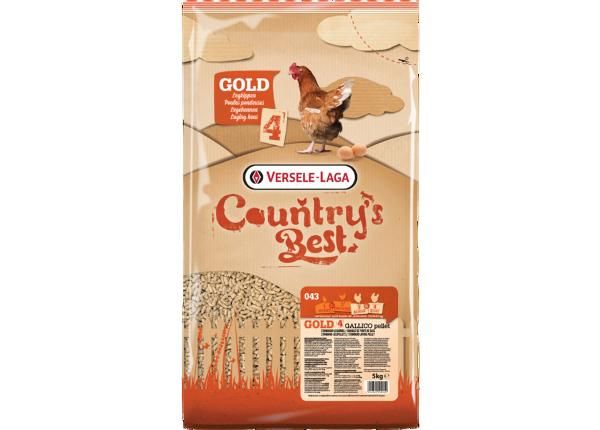Полнорационный корм для куриц country's best gold 4 gallico pellet 5 кг