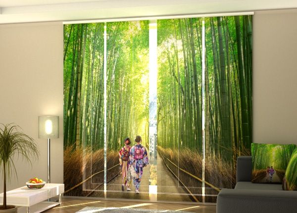 Полузатемняющая панельная штора Bamboo Forest of Arashiyama 240x240 см