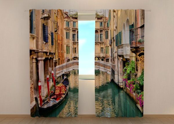 Полузатемняющая штора Bridge in Venice 240x220 см