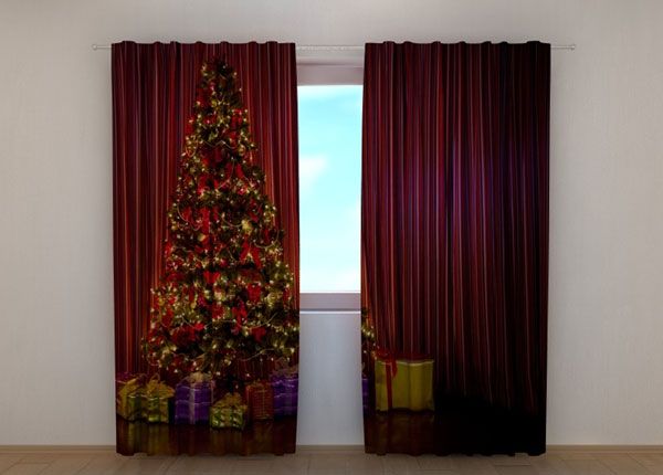 Полузатемняющая штора Christmas Tree 1 240x220 см