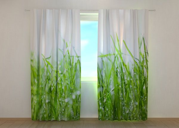 Полузатемняющая штора Fresh Green Grass 240x220 cm