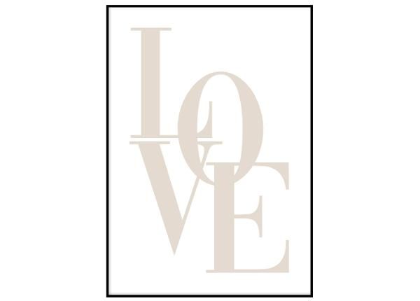 Постер Love 21x30 см