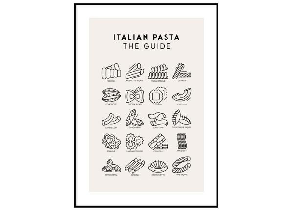 Постер Pasta guide 21x30 см