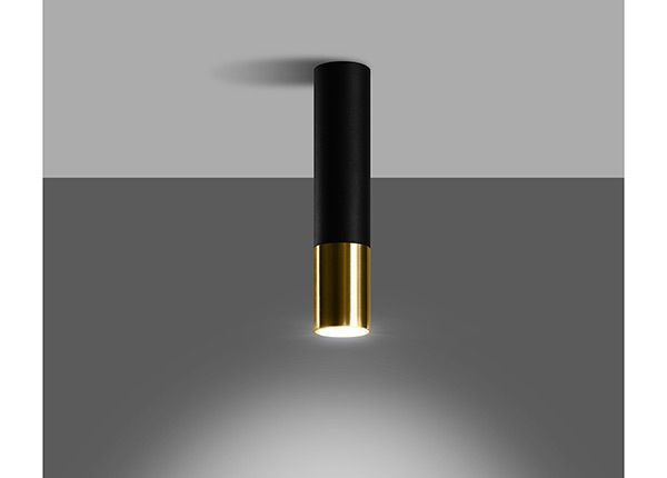 Потолочный светильник Loopez, чёрный/золотистый
