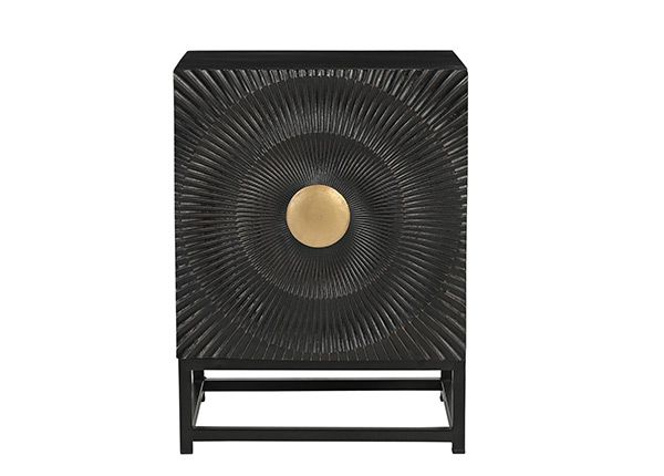 Прикроватная тумба Black Smooth 45 см