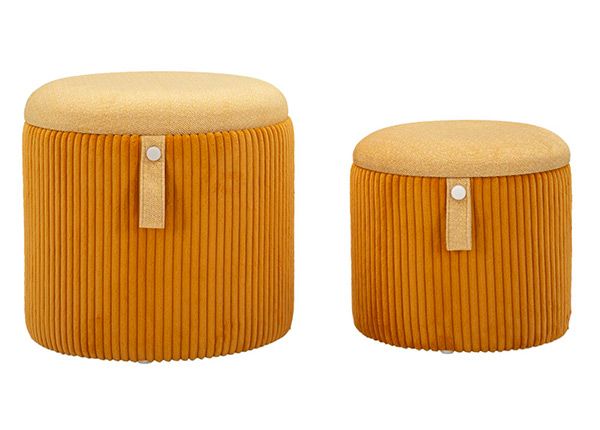Пуф с местом для хранения, 2 шт