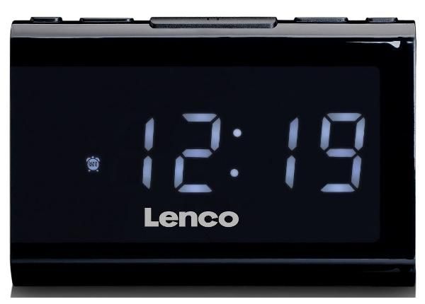 Радиочасы с зарядным устройством USB и плеером Lenco CR525BK, черные