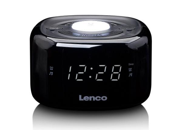 Радиочасы с ночником Lenco CR12BK, черные