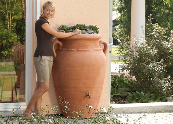 Резервуар для воды Antiik Wall Amphora Terracotta 260 л