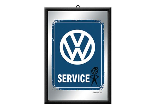 Рекламное зеркало в ретро-стиле VW Service