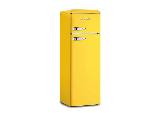 Ретро-холодильник Snaige, желтый
