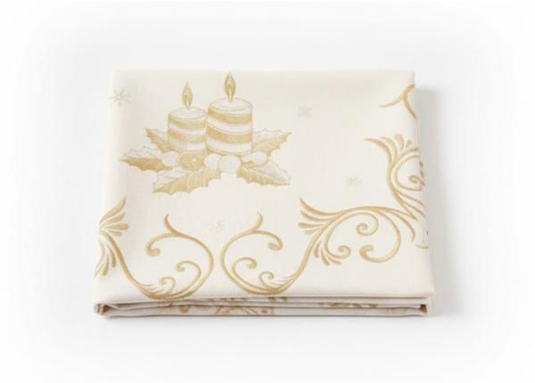 Рождественская скатерть из гобелена Cloche Ø140 см