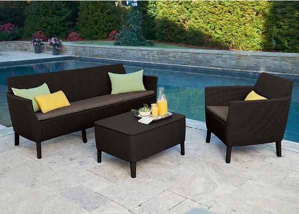 Садовая мебель Keter Salemo, коричневая