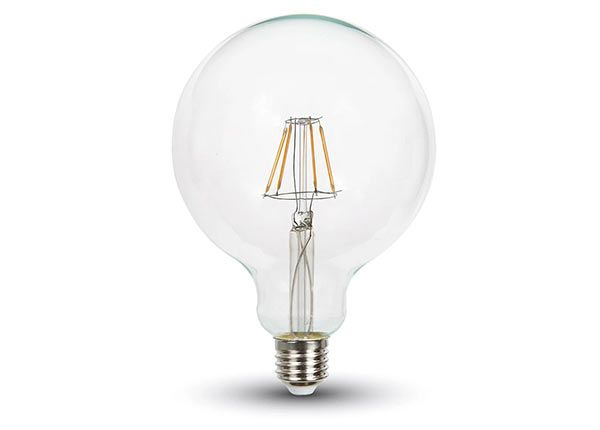 Светодиодная лампа Filament E27 G125 10 Вт, 2 шт