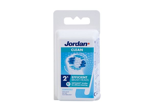 Сменная щетка для электрической зубной щетки Jordan Clean, 2 шт