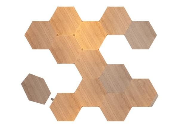 Стартовый набор Nanoleaf Elements Wood Look Hexagons (13 панелей), теплый и холодный свет