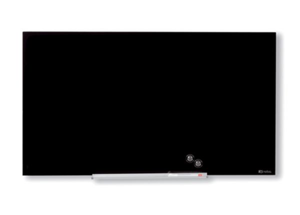 Стеклянная магнитная доска Nobo diamond 85" (широкий экран, чёрный) 188x106 cm