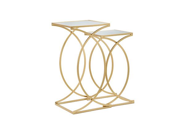 Столики Glam (2 шт), золотистый