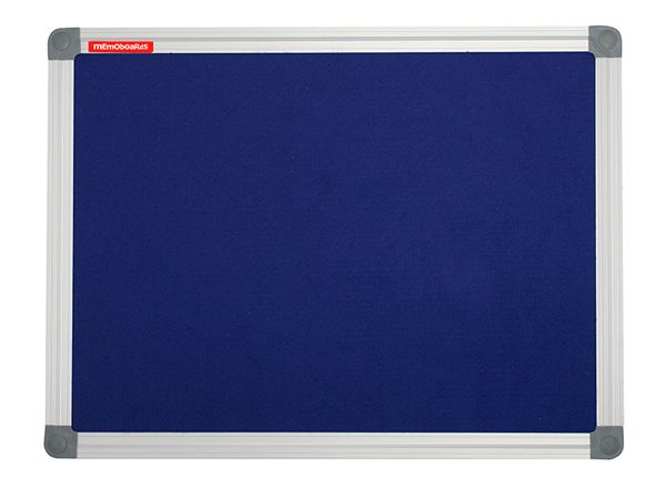 Текстильная доска memoboards classic (алюмин.рама, синий) 120x90 cm