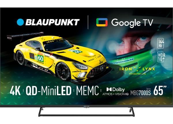 Телевизор Blaupunkt 65 дюймов (164 см) 4K Ultra HD 144 Гц MiniLED Google TV, Dolby Vision, Dolby Atmos