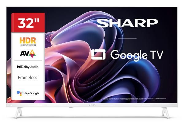 Телевизор Sharp 32" (81 см) HD Ready Google TV, белый