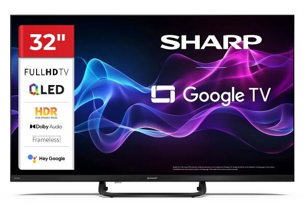 Телевизор Sharp 32" (81 см) QLED Full HD Google TV