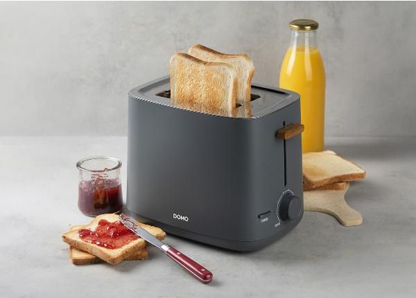 Тостер Domo 1000Вт, антрацитовый