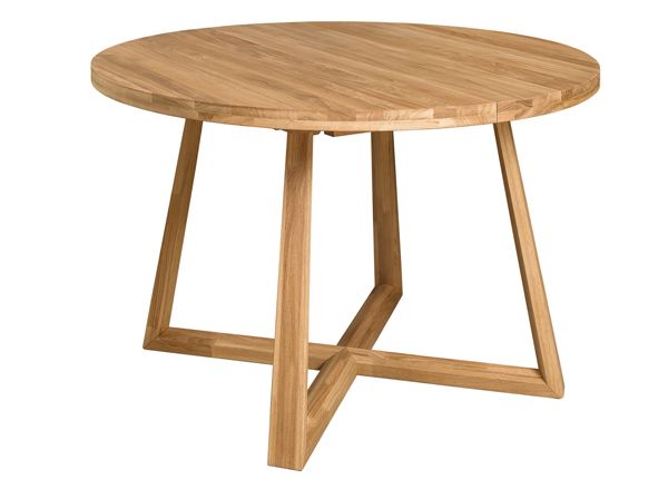 Удлиняющийся обеденный стол из дуба Merbi 120/160x120 cm