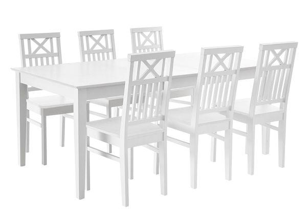 Удлиняющийся обеденный стол из массива берёзы Florence 140/180x90 cm