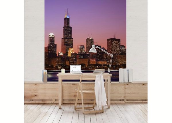 Флизелиновые фотообои Chicago Skyline