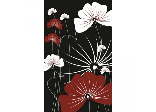 Флизелиновые фотообои Flowers on black 150x250 см