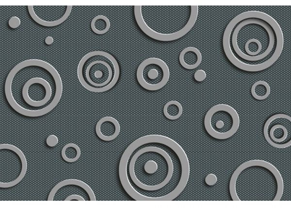 Флизелиновые фотообои Metal circles 150x250 см