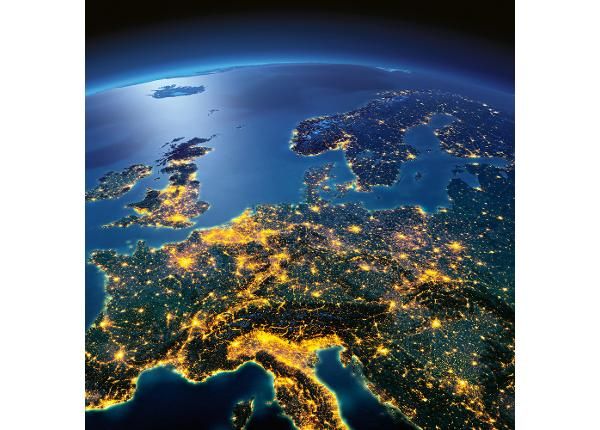 Флизелиновые фотообои Night Europe From Space