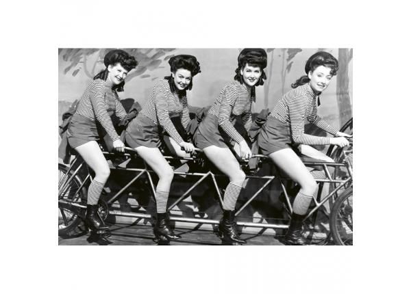 Флизелиновые фотообои Women on bicycle 375x250 см