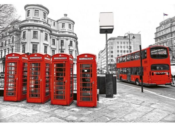 Флисовые фото-обои London 150x250 см