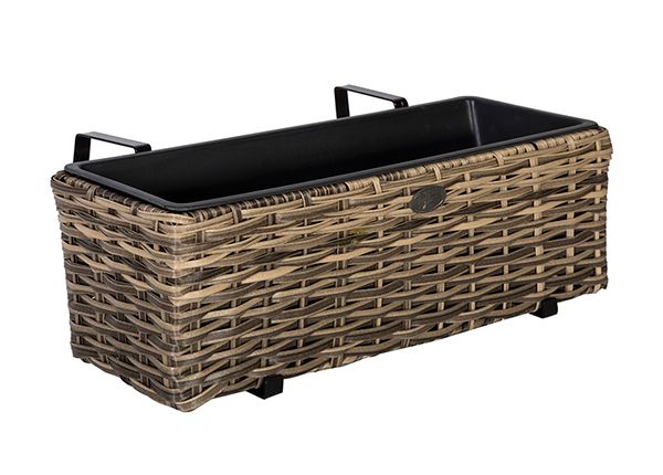 Цветочный горшок на балкон Wicker 60x19xh18 cm