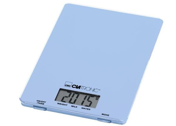 Цифровые кухонные весы Clatronic, синие