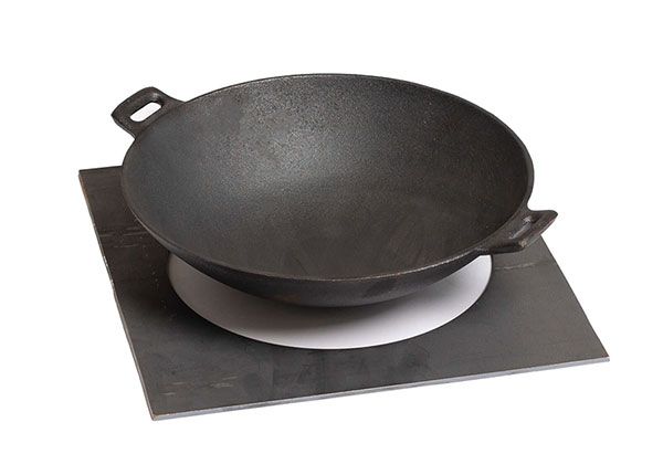 Чугунный вок Ø 30 см с адаптером