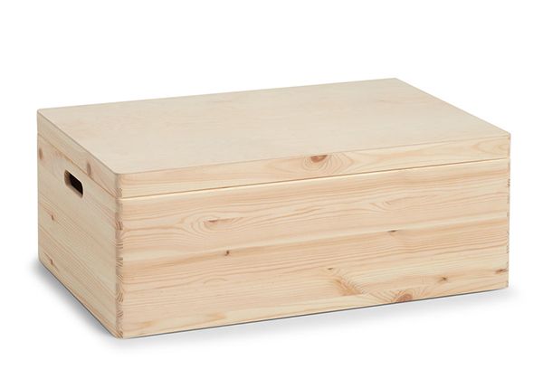 Ящик для хранения из сосны с крышкой