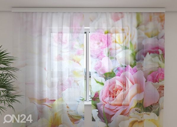 Шифоновая фотоштора Roses and petals 240x220 см