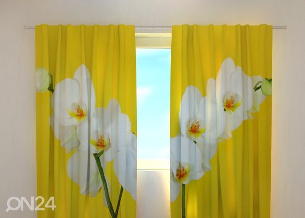 Просвечивающая штора White orchids 240x220 cm