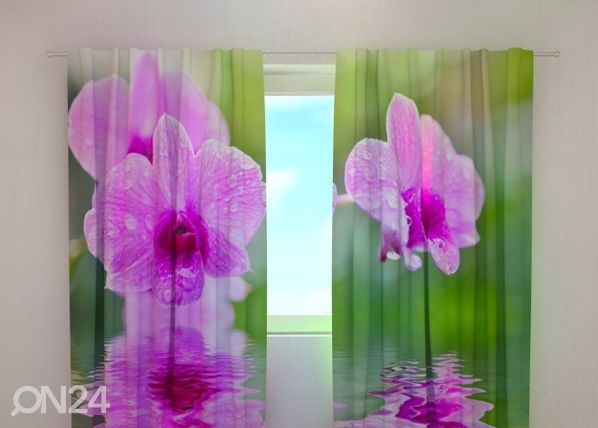 Просвечивающая штора Three orchids 2240x220 cm