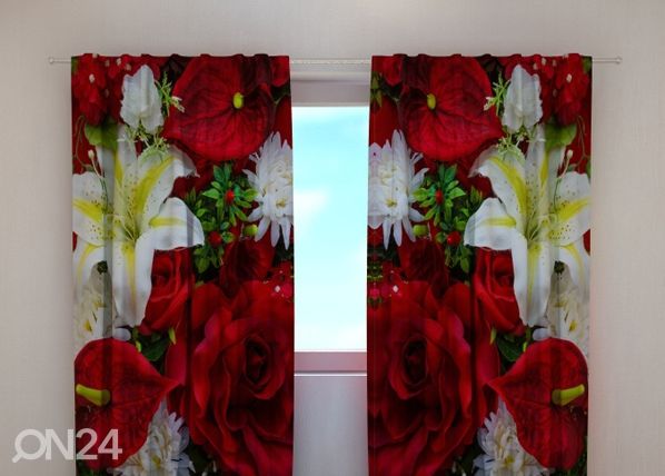 Полузатемняющая штора Roses and lilies 240x220 cm