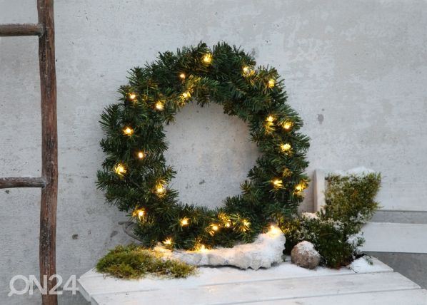 Рождественский венок с LED лампочками Alaska 50 cm