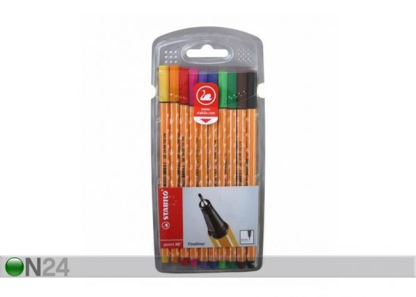 Капиллярная ручка Stabilo Point 88, 10 цветов